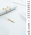 Gold cross pendant and earrings gift image 133334911