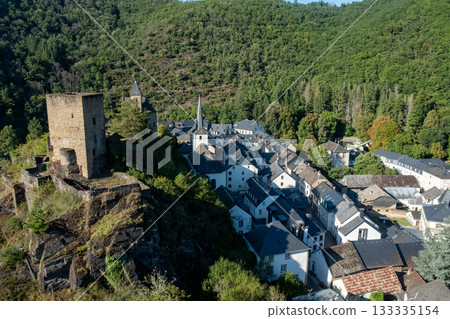 Esch-sur-Sure, Wiltz, Grand-Duche de Luxembourg, September 07, 2025, Historical hilltop fortress 133335154