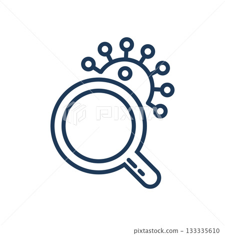 Virus search inspection analysis investigation biology microbe science health medical diagnosis  133335610
