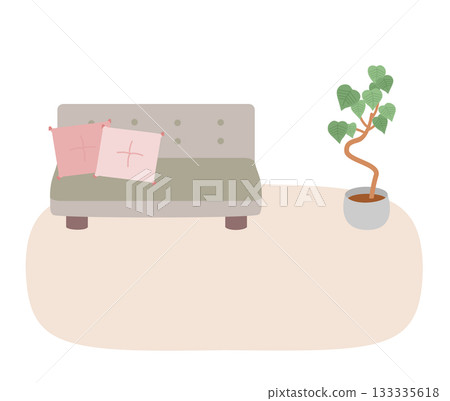 A room with a sofa 133335618