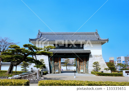 The main gate of Okazaki Castle The main gate of Okazaki Castle 133335651