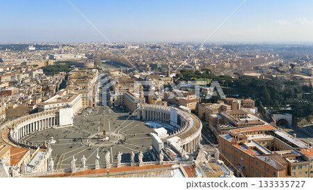 從聖彼得大教堂眺望梵蒂岡與羅馬 133335727