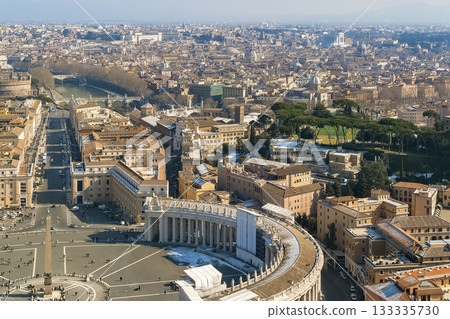 從聖彼得大教堂眺望梵蒂岡與羅馬 133335730