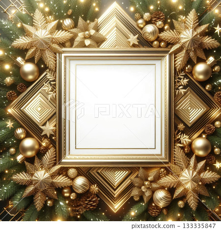 奢華金聖誕相框 133335847