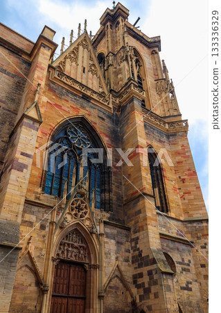 St. Martin's collegiate church in Colmar, Alsace, France St. Martin's collegiate church in Colmar, Alsace, France 133336329