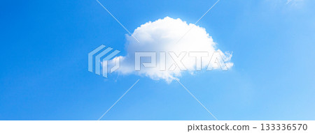 A simple landscape of blue sky and white clouds A simple landscape of blue sky and white clouds 133336570