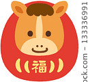 Horse Daruma_Good fortune 133336991