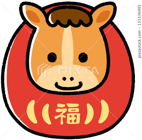 Horse Daruma_Good fortune Horse Daruma_Good fortune 133336995