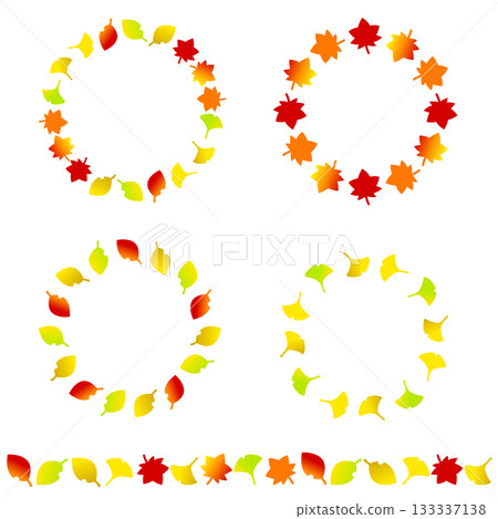 Colorful autumn frame material Colorful autumn frame material 133337138