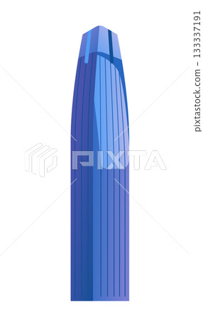 Ping An Finance Center - Colorful Flat Design Illustration 133337191