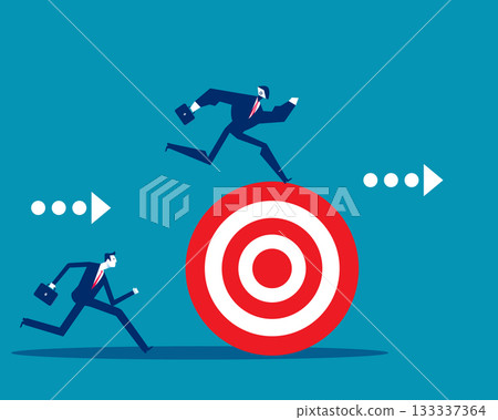 Robot. Artificial intelligence move forward witht goal Robot. Artificial intelligence move forward witht goal 133337364