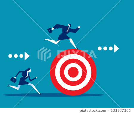 Robot. Artificial intelligence move forward witht goal Robot. Artificial intelligence move forward witht goal 133337365