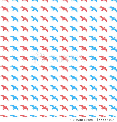 Red and blue pteranodon background material 133337402