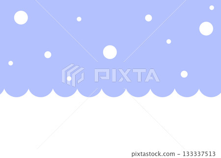 Light blue scalloped and polka dot background Light blue scalloped and polka dot background 133337513