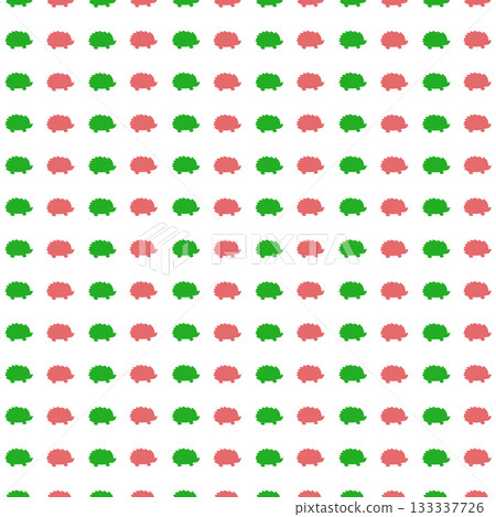 Red and green hedgehog background material 133337726
