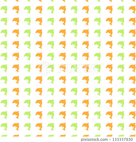 Green and orange dolphin background material Green and orange dolphin background material 133337830