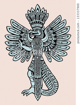 Quetzalcoatl the Aztec creator god 133337900