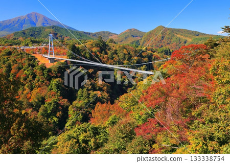 【大分縣】九重夢大吊橋與晴天的紅葉 133338754