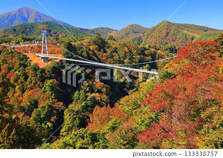 【大分縣】九重夢大吊橋與晴天的紅葉 133338757