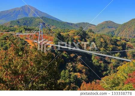 【大分縣】九重夢大吊橋與晴天的紅葉 【大分縣】九重夢大吊橋與晴天的紅葉 133338778