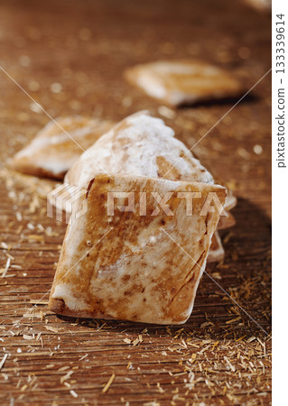 close view of glazed sardinian mostaccioli close view of glazed sardinian mostaccioli 133339614