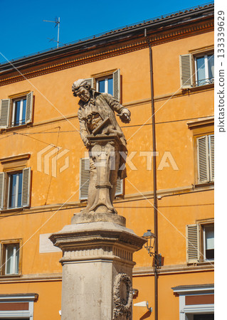 the statue of Luigi Galvani in Parma, Italy 133339629