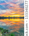 Cau Giay Park Lake Sunset, Hanoi Skyline Reflection Cau Giay Park Lake Sunset, Hanoi Skyline Reflection 133340277