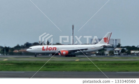This is Lion Air airplane at Soekarno Hatta airport This is Lion Air airplane at Soekarno Hatta airport 133340560