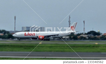 This is Lion Air airplane at Soekarno Hatta airport This is Lion Air airplane at Soekarno Hatta airport 133340562
