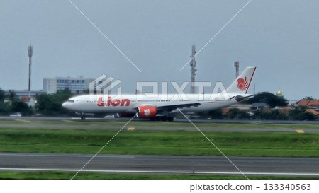 This is Lion Air airplane at Soekarno Hatta airport This is Lion Air airplane at Soekarno Hatta airport 133340563
