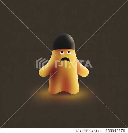 Fear monster illustration vector graphic, copy space, Fear monster illustration vector graphic, copy space, 133340578