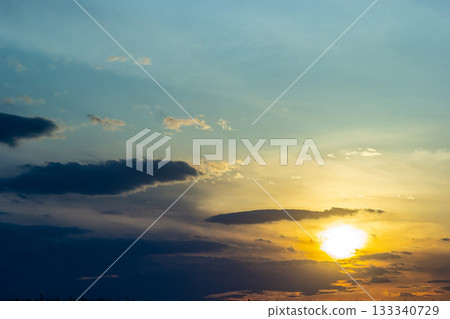 The background of beautiful sky, colorful of sky 133340729