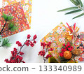 New Year's card material, New Year, New Year's, gorgeous, Hinamatsuri, Japanese material 133340989