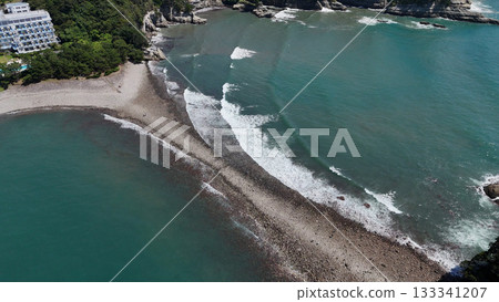 Dogashima Tombolo (aerial view) - Nishiizu Town, Kamo District, Shizuoka Prefecture, Japan Dogashima Tombolo (aerial view) - Nishiizu Town, Kamo District, Shizuoka Prefecture, Japan 133341207
