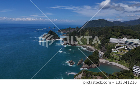 Aerial view of Ukishima Coast - Nishiizu Town, Kamo District, Shizuoka Prefecture, Japan Aerial view of Ukishima Coast - Nishiizu Town, Kamo District, Shizuoka Prefecture, Japan 133341216