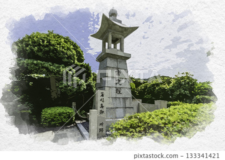 廣島縣吳市下鐮島三之瀨地區秋田灘飛島街道夜景水彩畫 廣島縣吳市下鐮島三之瀨地區秋田灘飛島街道夜景水彩畫 133341421