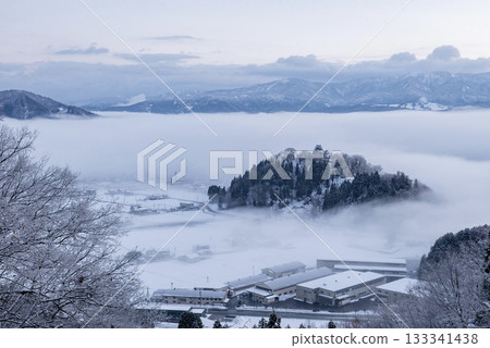 冬天的越前大野城 133341438