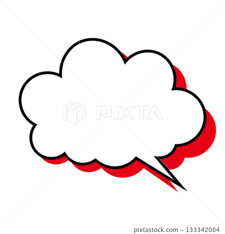 簡單的語音氣泡圖-蓬鬆 133342084