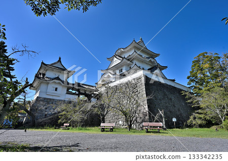 伊賀上野城：城堡天守閣和高聳的石牆 133342235