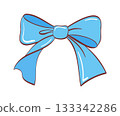 Blue tuxedo cartoon classic bow Blue tuxedo cartoon classic bow 133342286