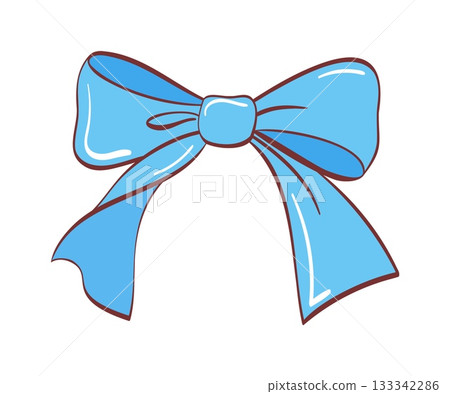 Blue tuxedo cartoon classic bow Blue tuxedo cartoon classic bow 133342286