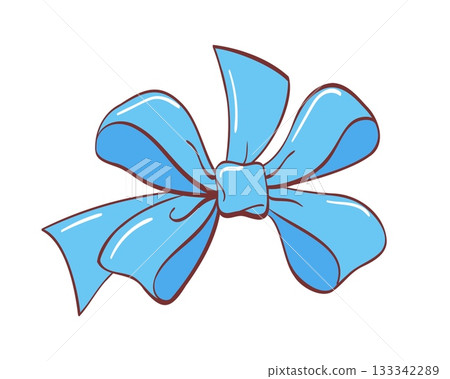 Blue butterfly bow, four loops Blue butterfly bow, four loops 133342289