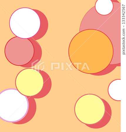 橘色圓圈材料 橘色圓圈材料 133342567