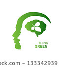Think green concept 133342939