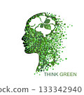 Think green concept 133342940