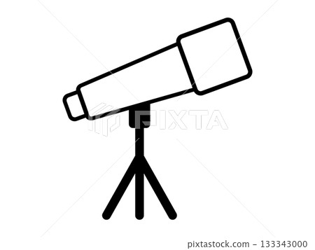 Telescope icon monochrome Telescope icon monochrome 133343000