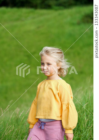 little girl in the park little girl in the park 133343087