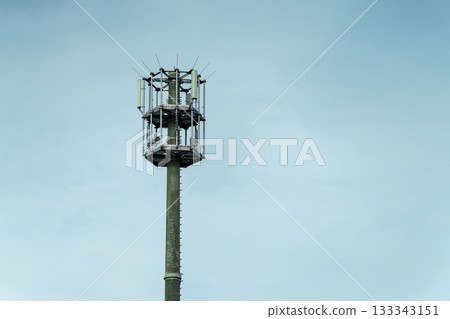 street lamp with blue sky background street lamp with blue sky background 133343151