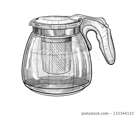 Tea pot sketch 17 133344133