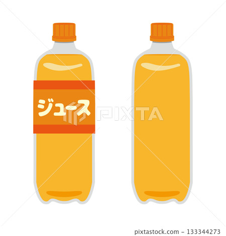 果汁塑膠瓶插圖 133344273